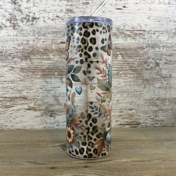 Just a Girl Who Loves Fall 20 oz Skinny Tumbler - Picture 3 of 5